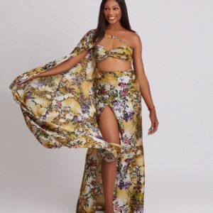 AZALEA silk beach dress