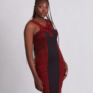 DAPHNE Adire & Crepe dress