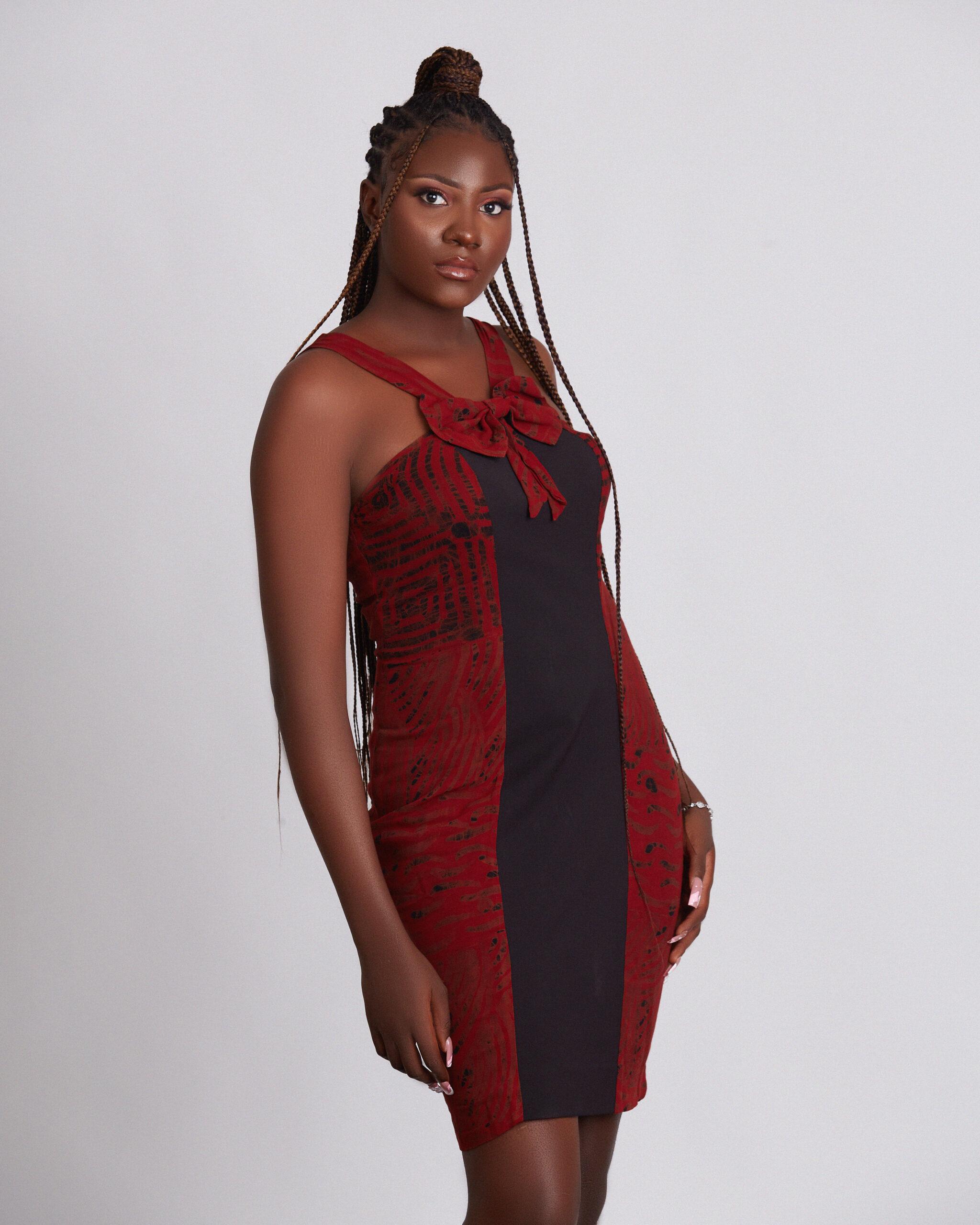 DAPHNE Adire & Crepe dress