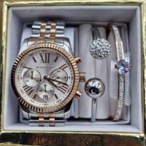Michael Kors "Orbital-Luxe" Chronograph Set