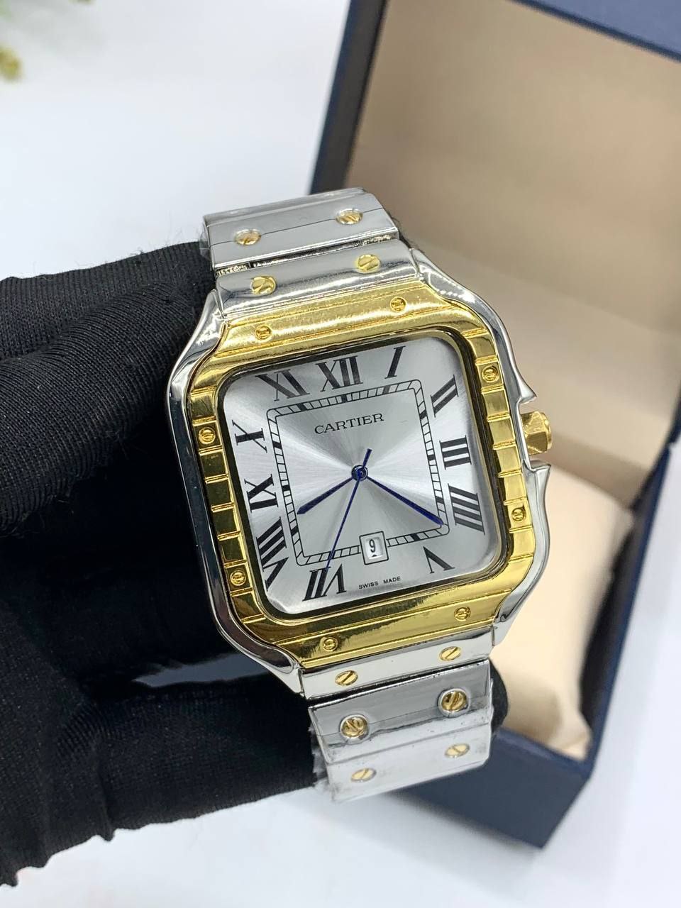 Cartier Santos Classic Edition – Two-Tone & Full Gold Steel Bracelet