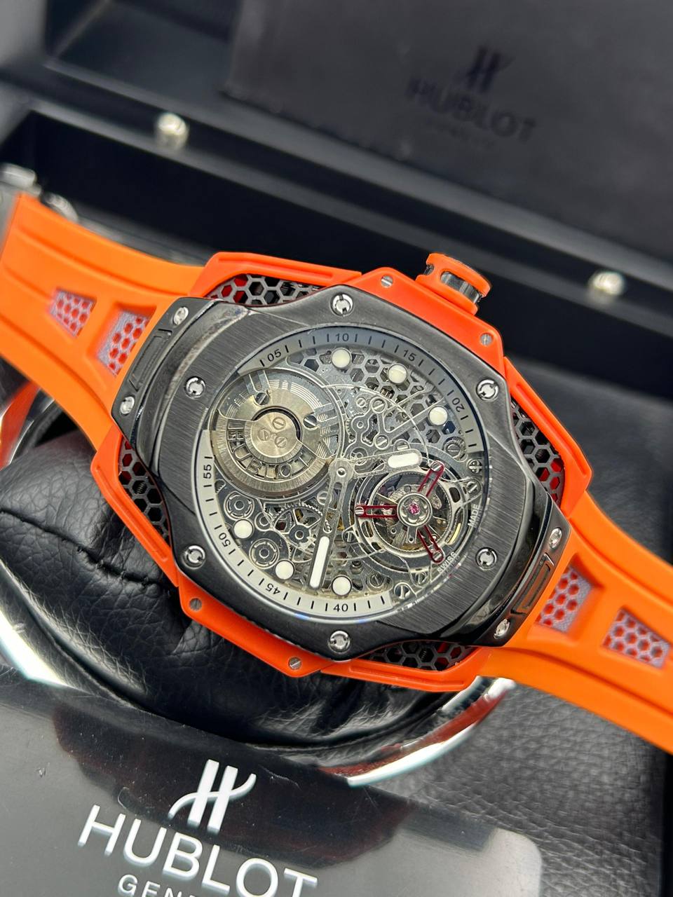 Hublot MP-09 Tourbillon Bi-Axis – Orange 3D Carbon Limited Edition
