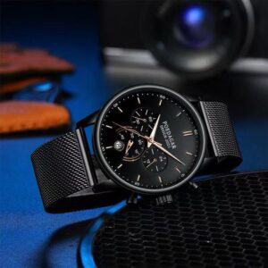 Poedagar "Stealth-Mesh" Chronograph