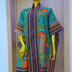 The "Oceanside-Architect" Short Agbada – The 2026 Vibrant Sovereign
