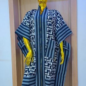 The "Slate-Architect" Short Agbada – The 2026 Stealth Sovereign