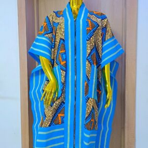 The "Azure-Architect" Short Agbada – The 2026 Sovereign Flex