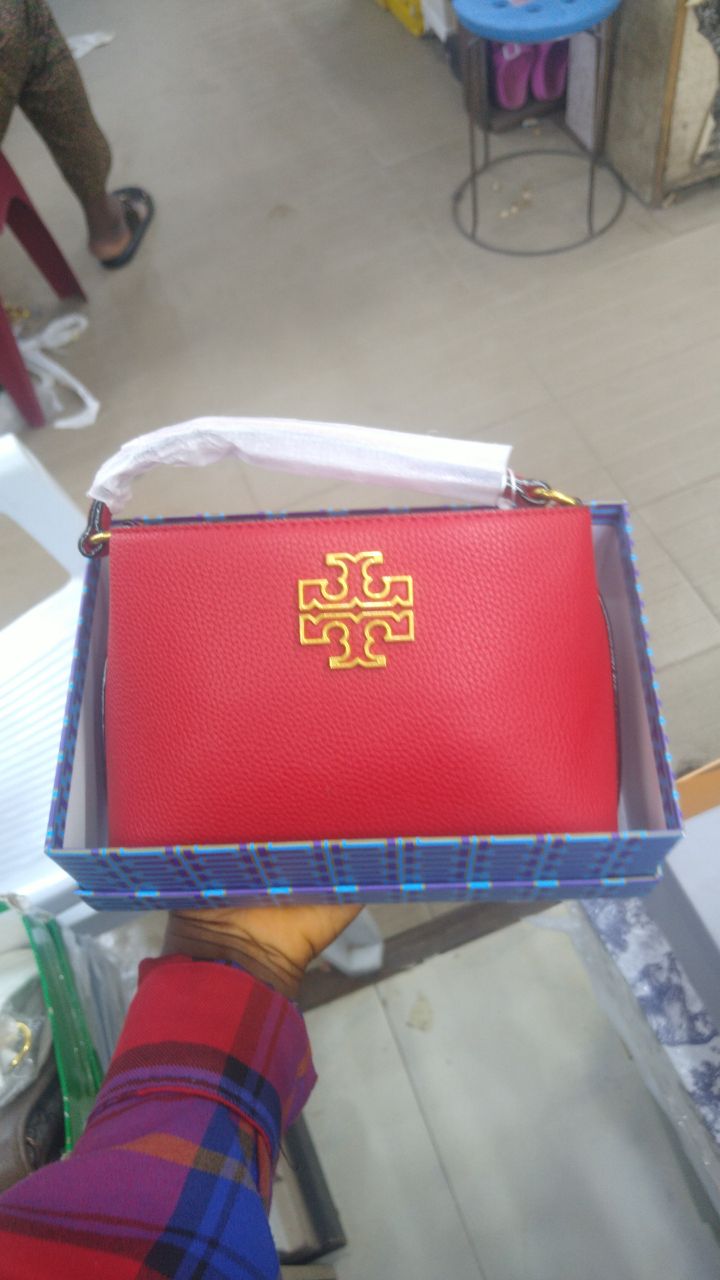 Tory Burch McGraw Small Leather Top-Handle Satchel – Luxury Pebbled Leather Crossbody Bag - Image 5