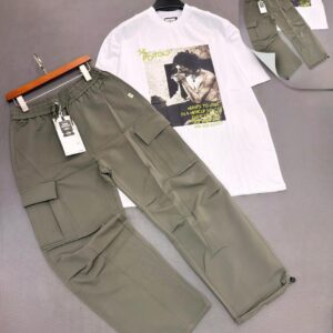 The "Sex Pistols" Heritage Oversized Tee + The "Desert Sage" Tactical Cargos