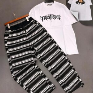 The "Trust Issue" Oversized Manifesto Tee + The "Noir Horizon" Textured Joggers