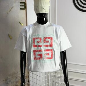 Idumota "Abstract Frost" Graphic Tee: Optic White & Neon Infrastructure