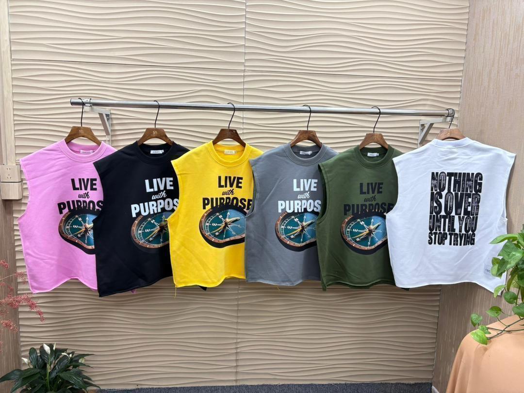 Sleeveless Graphic Crop Top – Casual Cotton Summer T-Shirt - Image 7