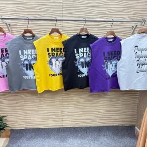 Sleeveless Graphic Crop Top – Casual Cotton Summer T-Shirt