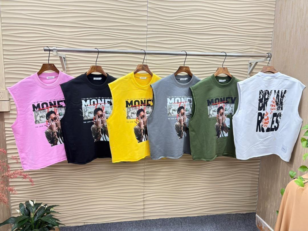 Sleeveless Graphic Crop Top – Casual Cotton Summer T-Shirt - Image 14