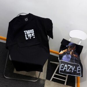 Men’s Graphic Streetwear T-Shirt – Black Casual Fashion Top