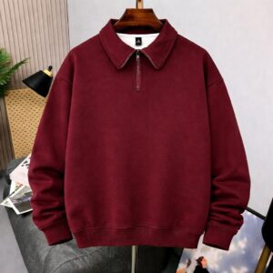 Boutique "Quarter-Zip" Executive Fleece - Burgundy Ember