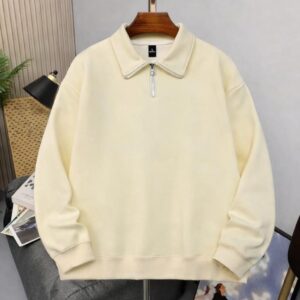 Boutique "Quarter-Zip" Executive Fleece - Cream