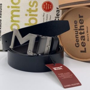 Mont Blanc "Architectural-M" Brushed Steel Belt