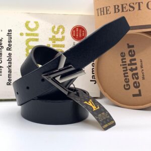 Louis Vuitton "Chevron-LV" Gunmetal