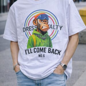 "Ape-Royalty" Graphic Round-Neck