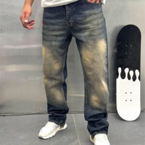 Turkey-Import "Vintage-Sulfur" Baggy Denim