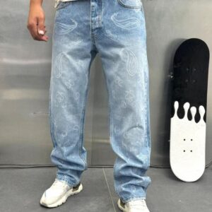 Turkey-Import "Paisley-Frost" Baggy Denim