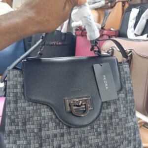 The Pedra "Executive Monogram" Satchel: Architectural Command in Charcoa