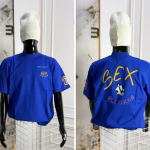 Men’s Graphic Streetwear Shirt – Blue Oversized Printed Tee