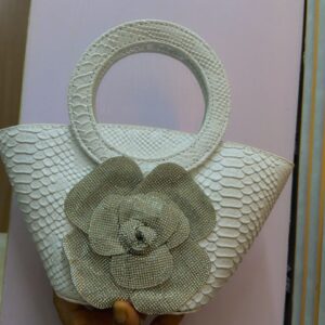 The Idumota "Rose Diamond" Snake Satchel: Exotic Glamour Redefined
