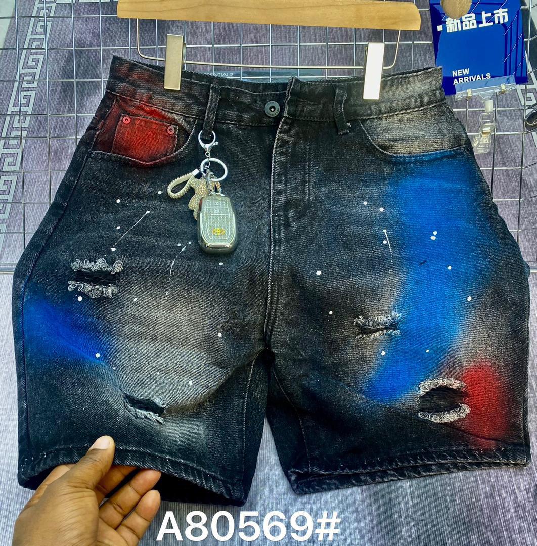 Men’s Urban Streetwear Denim Shorts