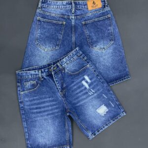 Men’s Classic Distressed Denim Shorts – Vintage Wash Rip & Repair Jean Shorts (Sizes 32-38)