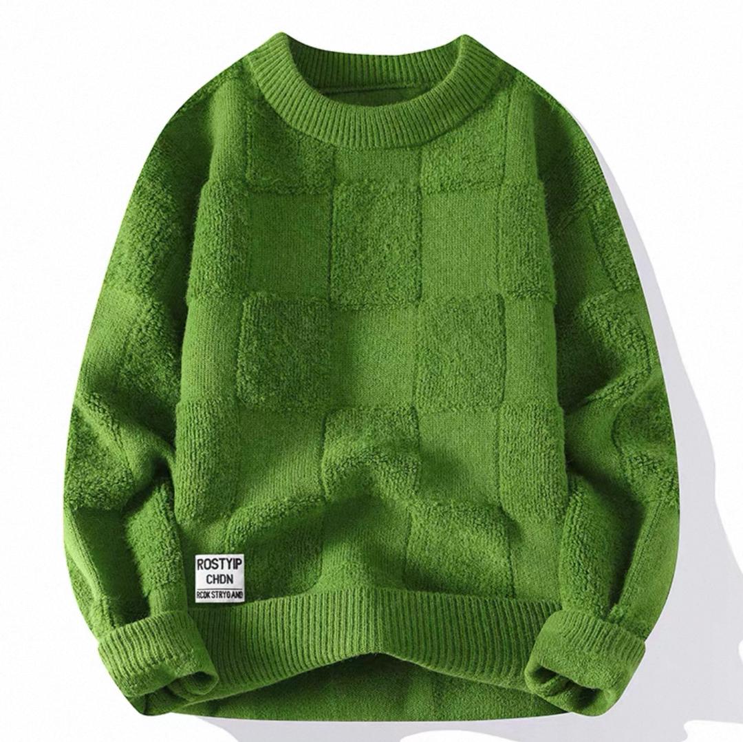Luxury 3D Knit Crewneck Pullover - Image 5