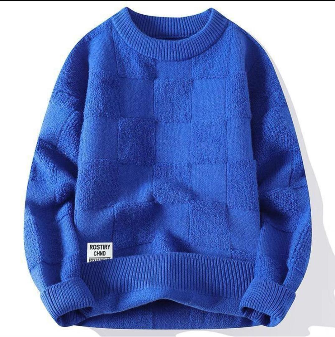 Luxury 3D Knit Crewneck Pullover