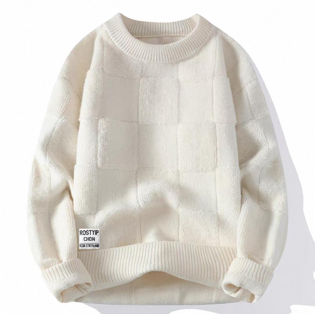 Luxury 3D Knit Crewneck Pullover - Image 6