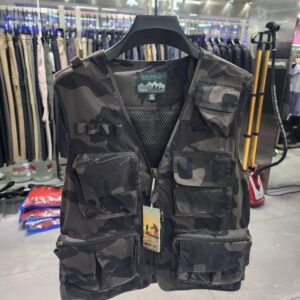 Men’s Multi-Pocket Tactical Utility Vest – Premium Camouflage Outdoor Techwear & Photography Gilet