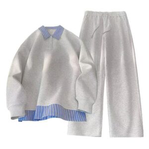 Preppy Layers Wide-Leg Set – The Academic Drip