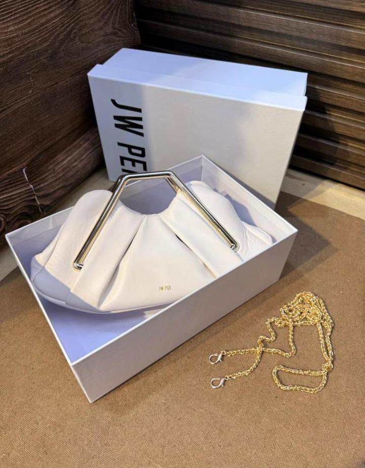 JW PEI Style Pleated "Abacus" Clutch - Image 6