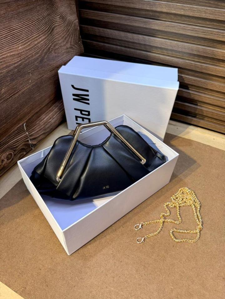 JW PEI Style Pleated "Abacus" Clutch - Image 5