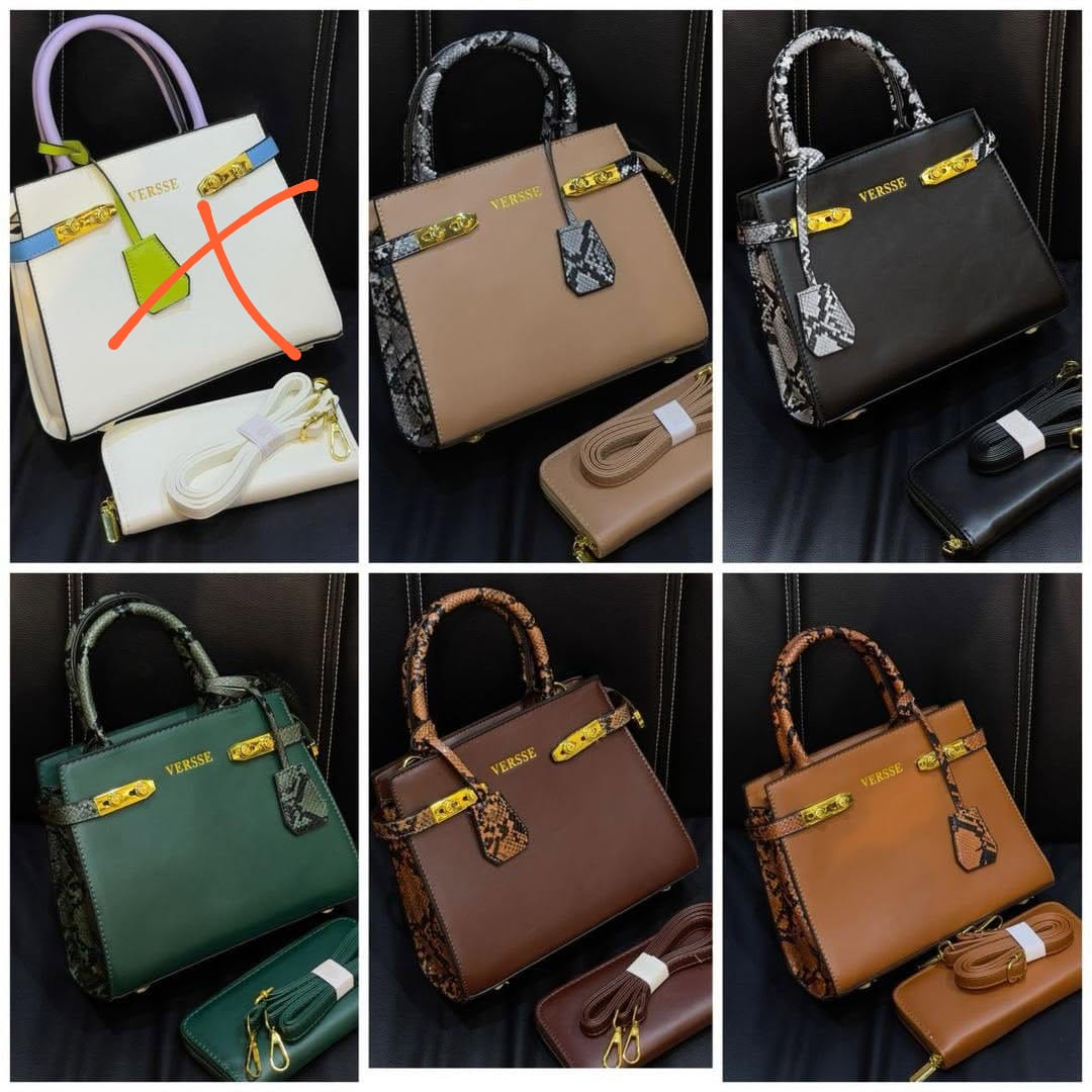 VERSSE Luxe Snakeskin 2-in-1 Handbag Set – Exotic Executive Style - Image 3