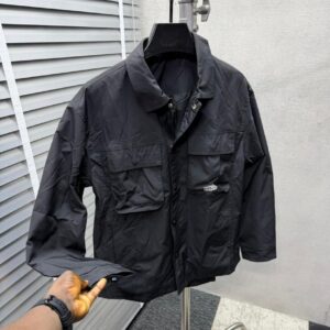 Hidden Vertical Zipper Shacket
