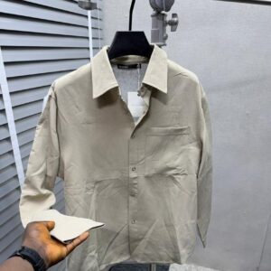 Men's Technical Shacket: Waxed Cotton Texture & Secure Zipper Pockets