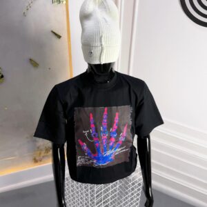 Men’s Premium Charcoal, Royal Blue & Obsidian Black Sleeve-Graphic T-Shirt