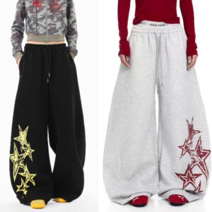 Ultra-Baggy Y2K "Star" Graphic Joggers – The Ultimate Street Silhouette