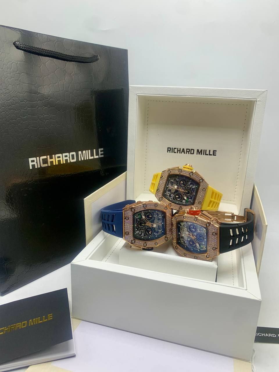 Iced-Out Richard Mille RM11-03 Edition – Rose Gold & Diamond Encrusted - Image 5