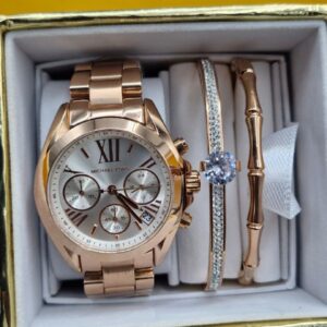 Michael Kors "Ethereal-Rose" Chronograph Set