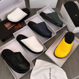 Off‑White Slip‑Ons – bold comfort