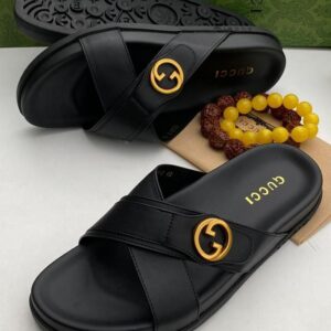 Gucci Interlocking G Cross-Strap Luxury Slides