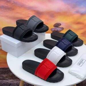 Balmain Paris "B" Embossed Luxury Slides