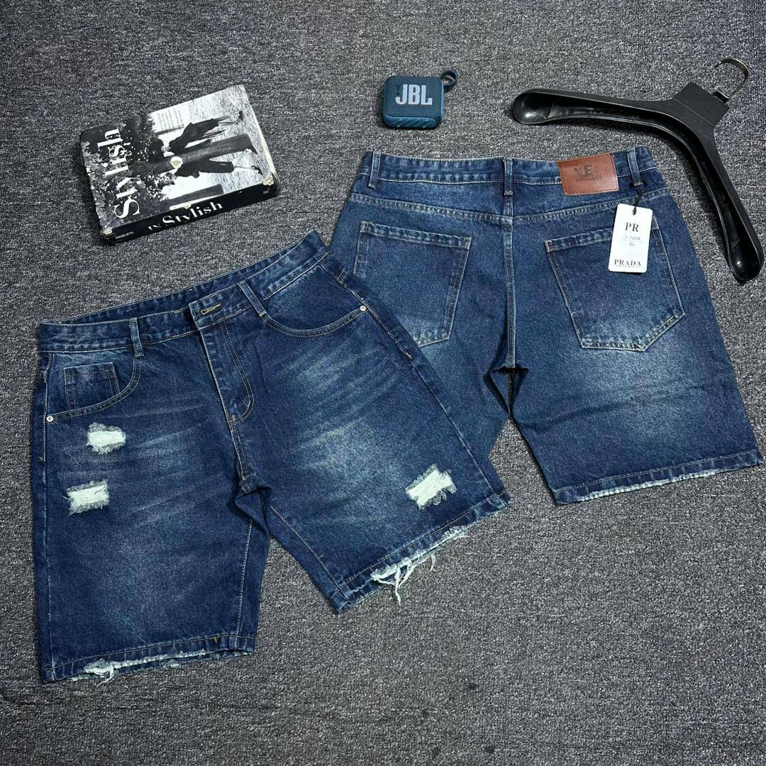 Men’s Premium Blue Denim Shorts – Smart Casual Summer Wear