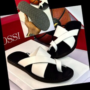 Rossi Arctic White Toe-Loop Sandals