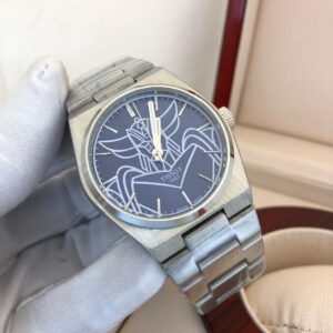 Tissot Stainless Steel Luxury Watch – Bold Graphic Dial